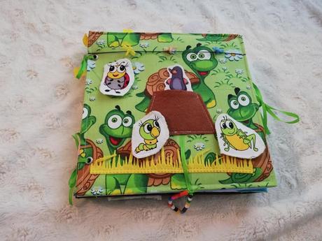 Quiet book se zvířátky,