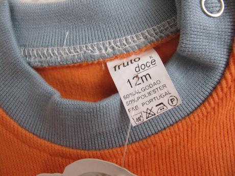 Krásné kojenecké oranžové tričko, 80