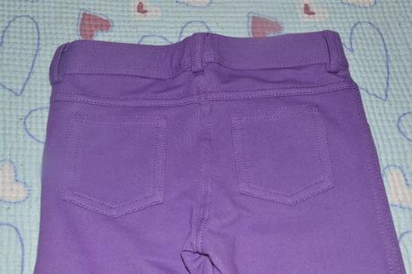 Legínové 3/4 kalhoty c&a fialové , c&a,122