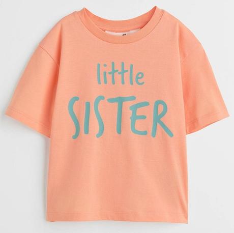 Sourozenecké tričko h&m little sister vel. 122/128, h&m,122 / 128