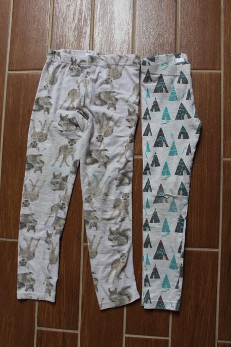 2x legínky, vel. 110, pepco,110