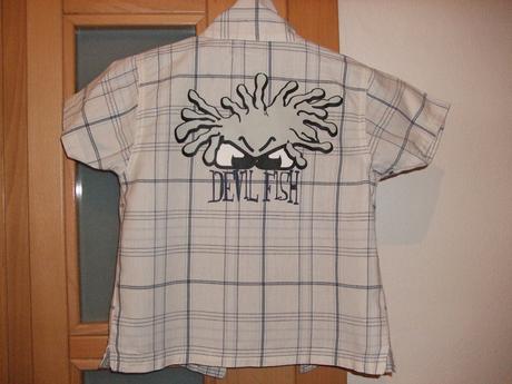 Štýlová košeľa + tričko devil fish, 104