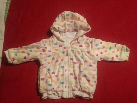 Dívčí mikina - mikinka srdce - srdíčka, marks & spencer,62