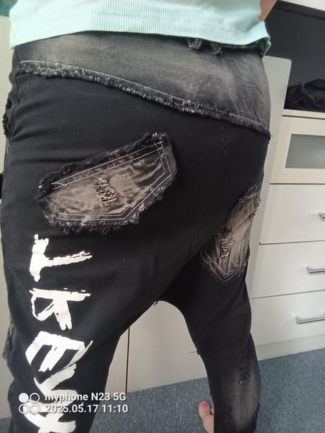 Baggy-nasrávačky-harémky "fashion" vel."s", s