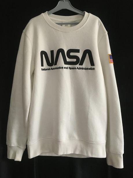 Vel. xs bílá mikina nasa, xs