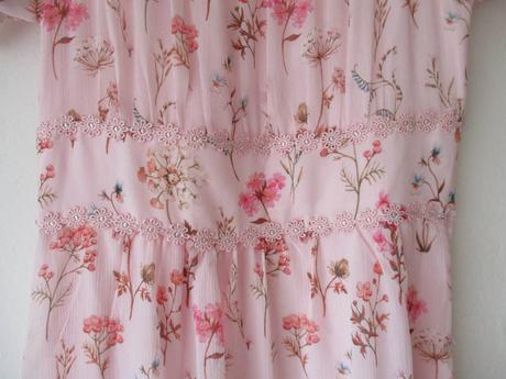 Dlouhé květované šaty růžové carmen orsay s 36, orsay,s