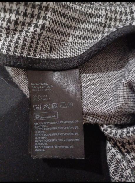 Kostkované kalhoty do zvonu h&m, h&m,158
