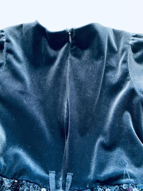 Ob/ šaty modré s flitri - v.3/4 let, marks & spencer,104