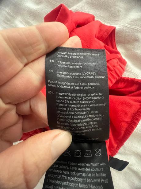 Teplákové šortky vel. m/40-42 tchibo červené, tchibo,m