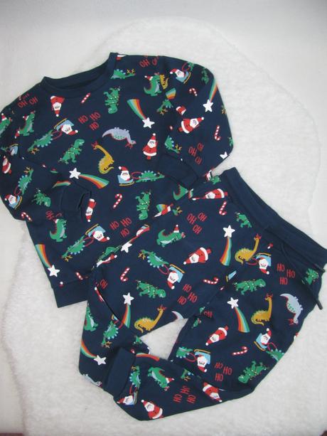 Tmavě modrá bavlněná tepláková souprava s obrázky, matalan,98