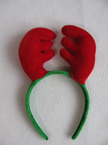 Vánoční čelenka do vlasů sob, 