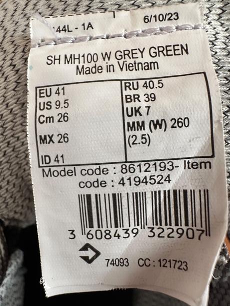 Dámské trekové boty, decathlon,41