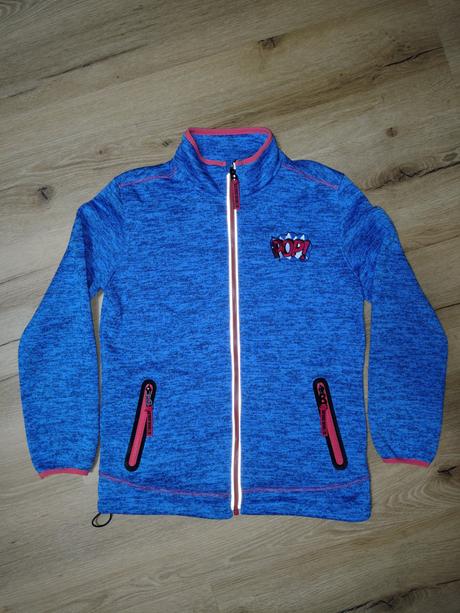 Dětská teplá outdoorová pletená mikina wolf 158, wolf,158