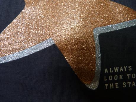 Bavlněné tričko s hvězdou vel. 92, h&m,92