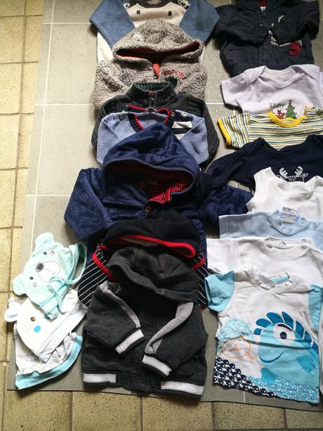 Mix chlapecké oblečení 30ks 0-1 rok, 68–80