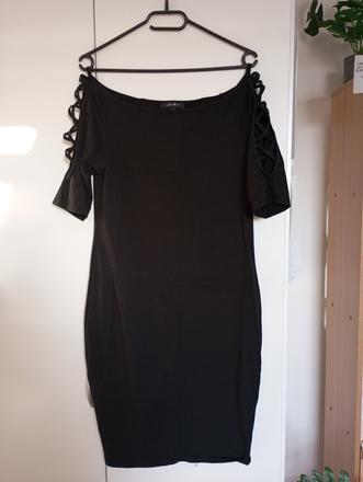 Přiléhavé šaty s křížením na pažích, amisu,42