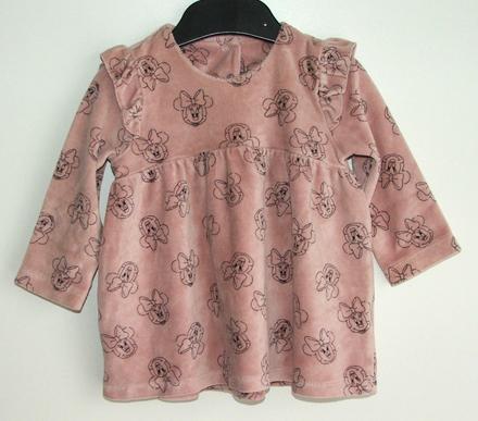 P223 sametkové šaty s minií vel. 74, disney,74
