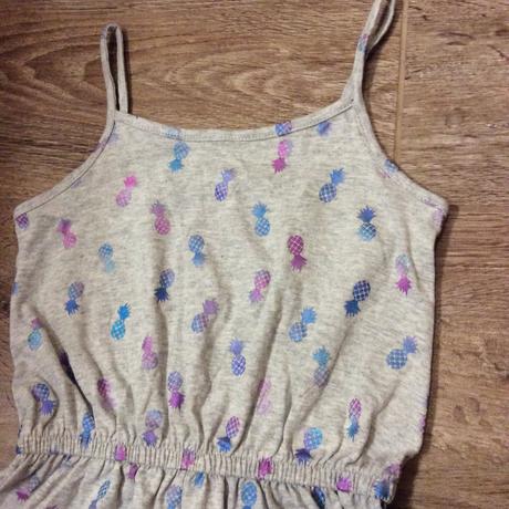 Bavlněný letní overal s ananasy, f&f,98