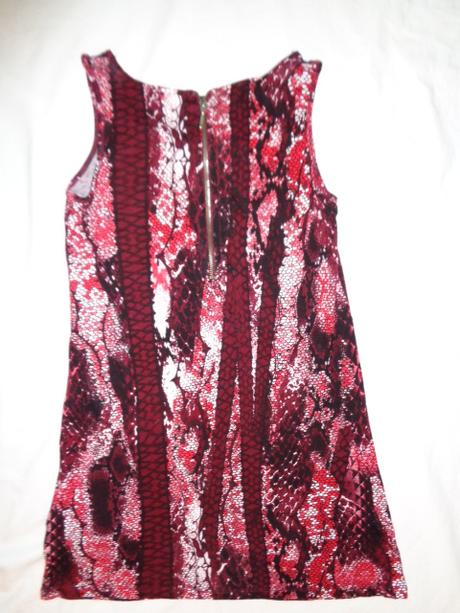 Super vínovočervené hadí šaty, street one,36 / s