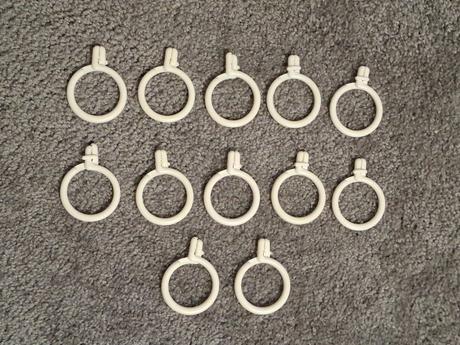 Kroužky na sprchový závěs, 