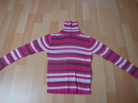 Svetr/rolák - proužkovaný, vel. 128, st. bernard,128