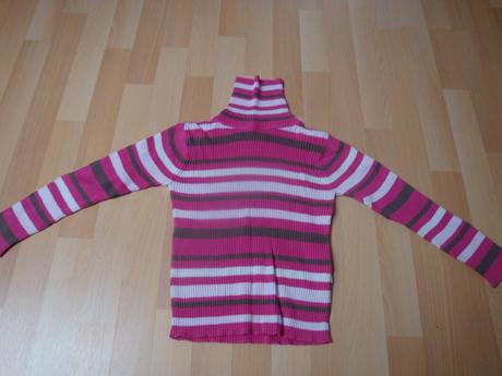 Svetr/rolák - proužkovaný, vel. 128, st. bernard,128