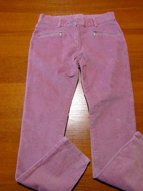 Dívčí manžestrové kalhoty vel 152-158, f&f,158