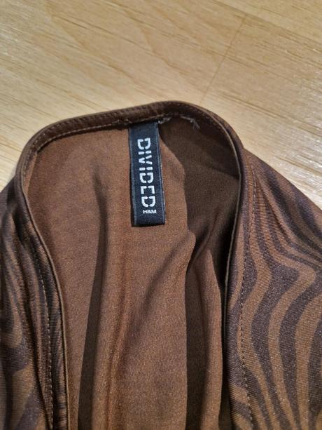 Šaty hnědé hm divided, h&m,38