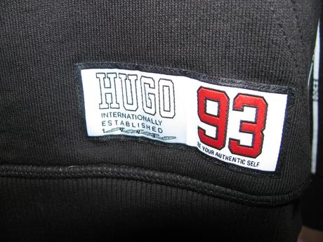 Dětská bavlněná mikina s kapucí hugo, 152