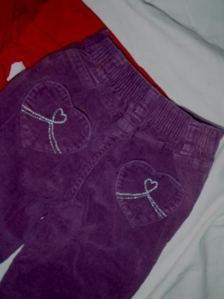 Nádherný komplet trička a manžestráčků, john lewis,80