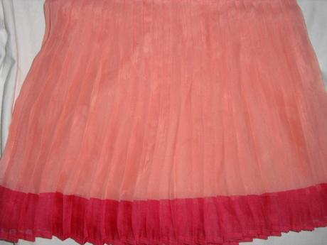 Nádherná plisová meruňková sukně, 116