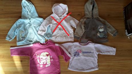 Mikiny bavlněné, vel. 74, 74