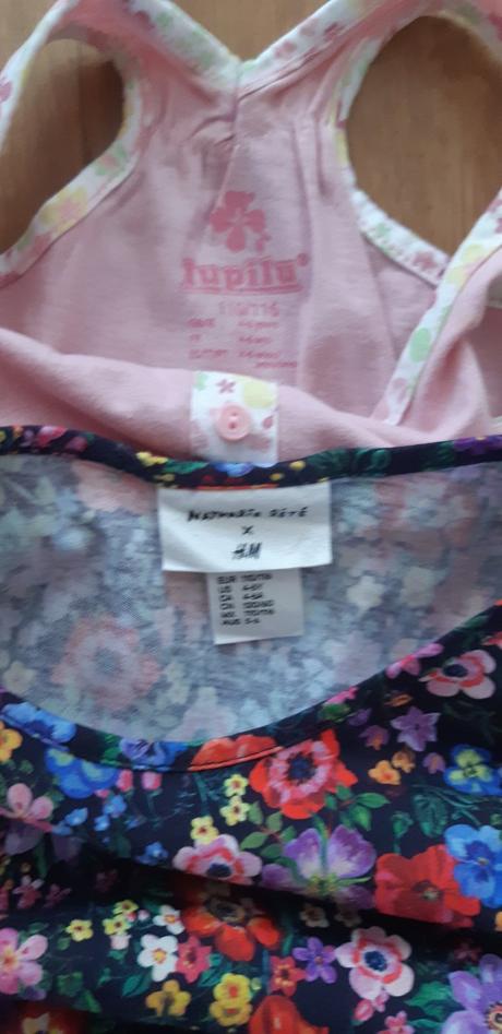 1 x růžové šaty vel. 110/116, h&m,110
