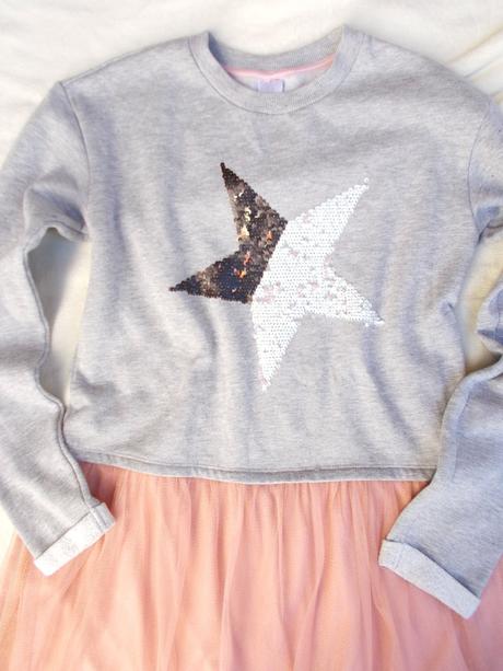 Mikinové šaty s tylovou sukní, c&a,170