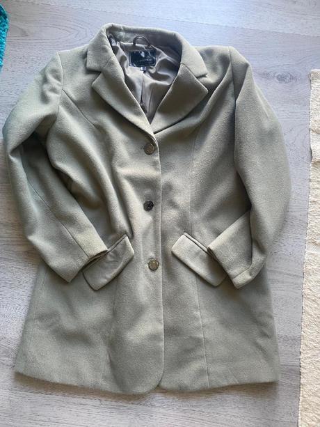 Krásný zelenkavý kabát bonprix velikost 44/xxl, bonprix,44