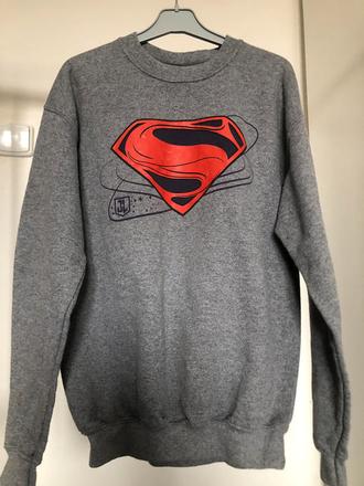 Šedá mikina superman, 152