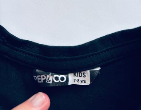 Triko černé - v.122/128, 122