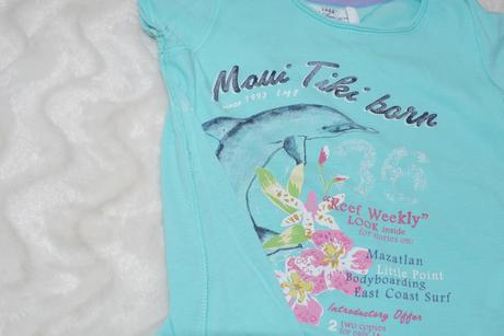 Tyrkysove tricko s delfinem, h&m,86