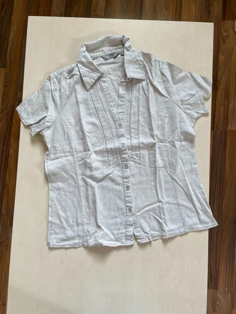 Lněná halenka, vel 16/xl/xxl, mia moda, xl