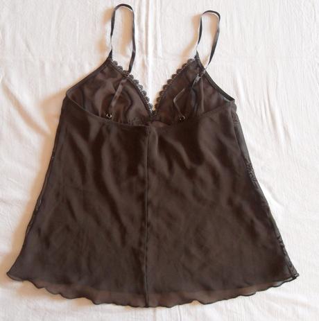 K44	dámské elegantní krajkové tílko, h&m,s