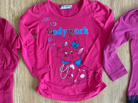 Dívčí trika s dlouhým rukávem - vel. ca 116, lupilu,116