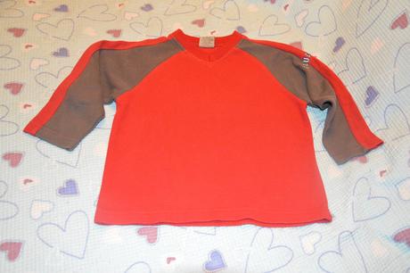 110 116 silnější triko slabá mikina, 116