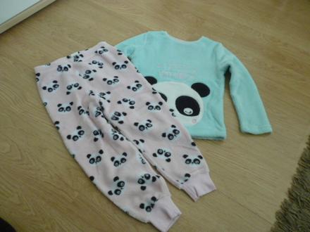 Flís komplet panda vel.4-5, 110