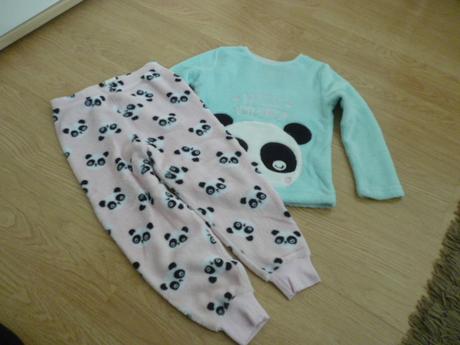 Flís komplet panda vel.4-5, 110