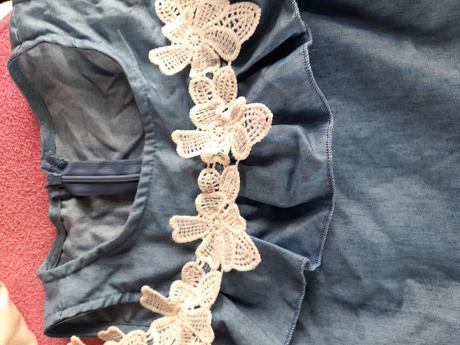 Šaty modré na léto na holčičku, 122