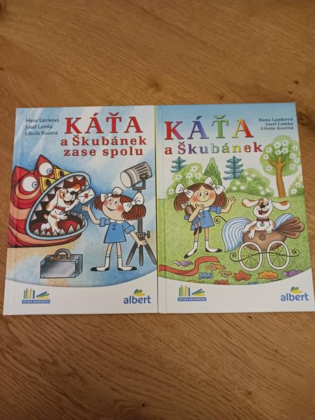 2x kniha káťa a škubánek.,