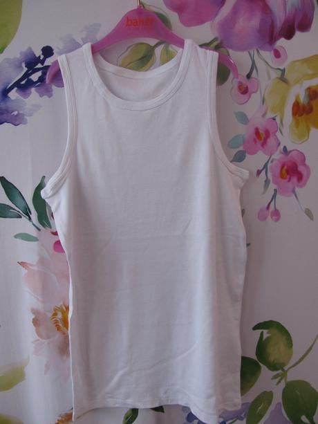 Bavlněné bílé chlapecké tílko, marks & spencer,164
