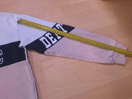 Mikina authentic růžovobílá hm, h&m,134