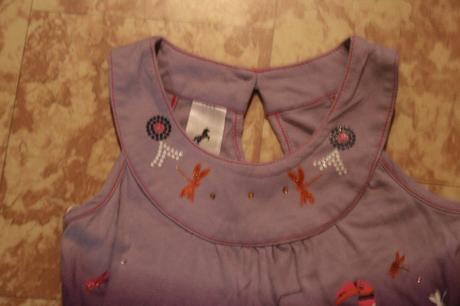 Dívčí šaty vážky, tukan, kamínky vel. 98 - 104, palomino,98