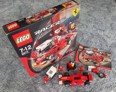 Lego racers 8673 - ferrari f1 fuel stop., 